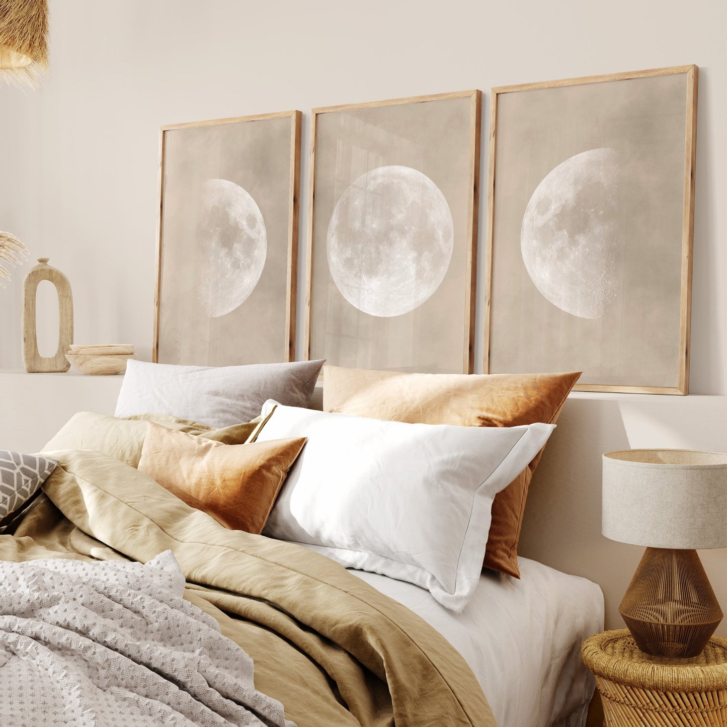 Aruna Trio - Beige - AureousHome