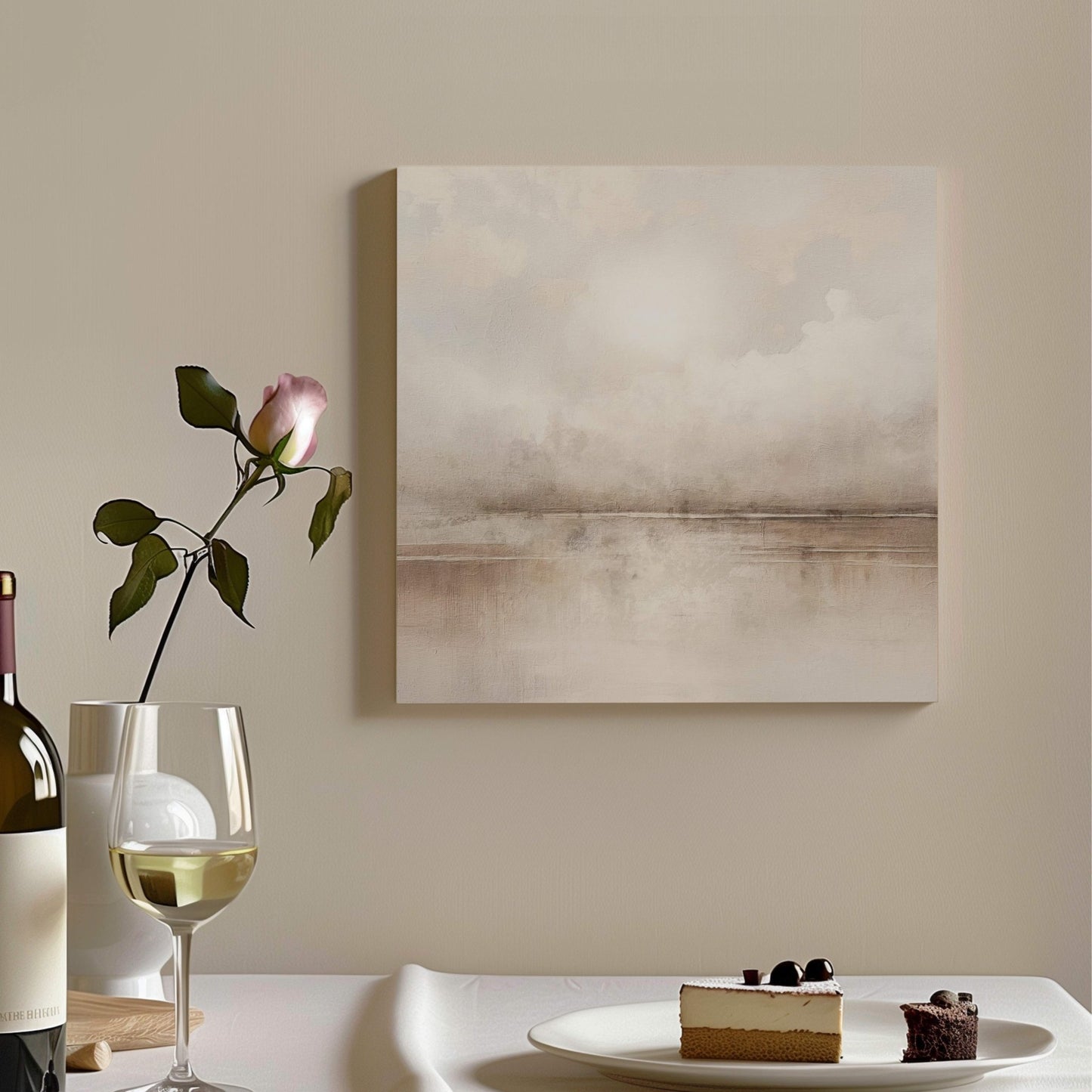 Aurora Square Framed Canvas - AureousHome