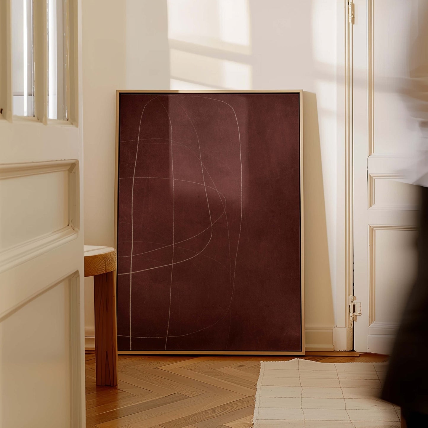 Bordeaux Framed Canvas - AureousHome