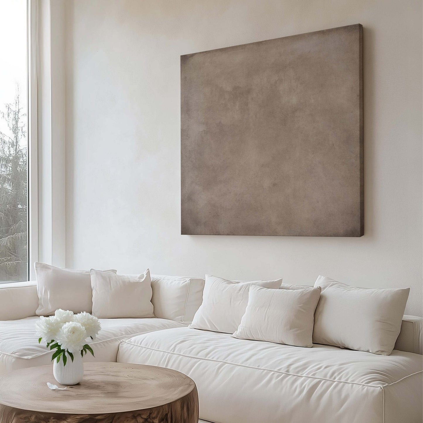 Clay Square Framed Canvas - AureousHome