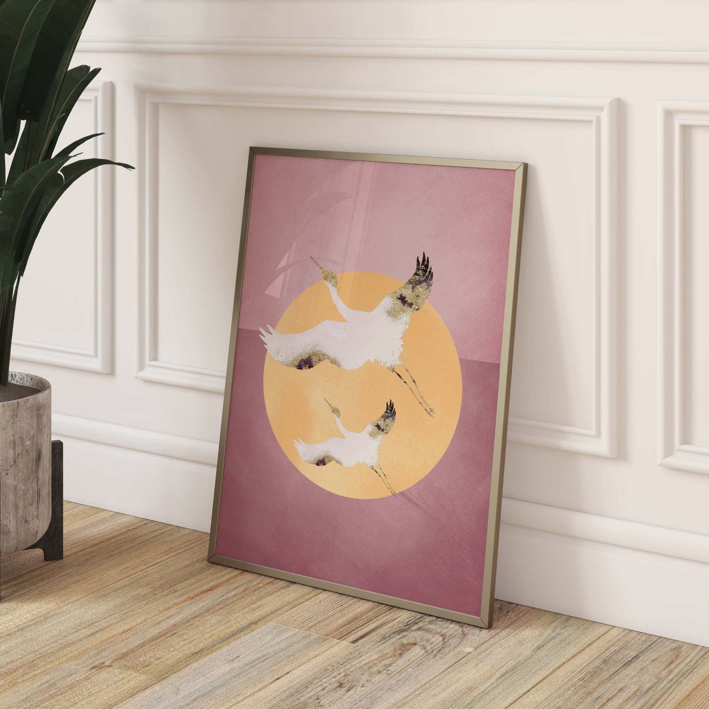 Cranes & Sun - Dusky Pink