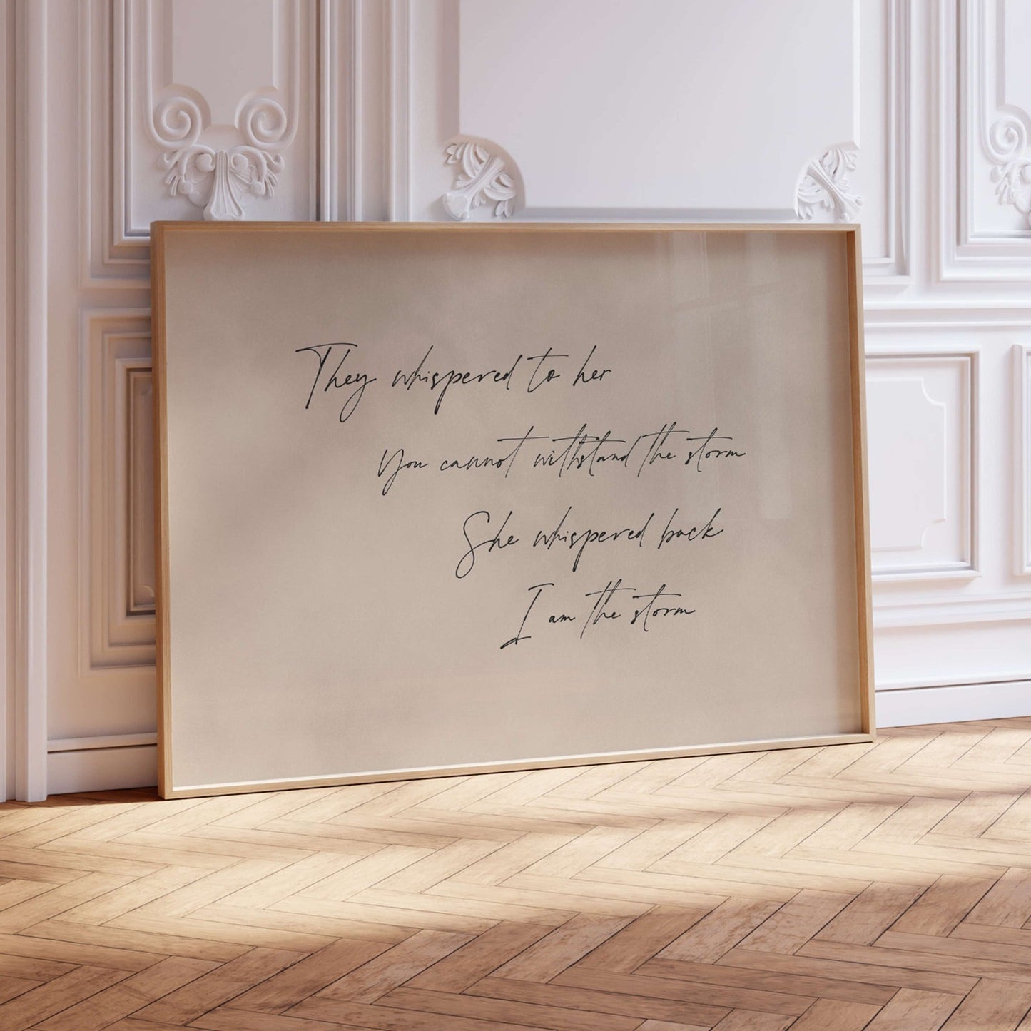 I am the Storm - Horizontal / Neutral - AureousHome