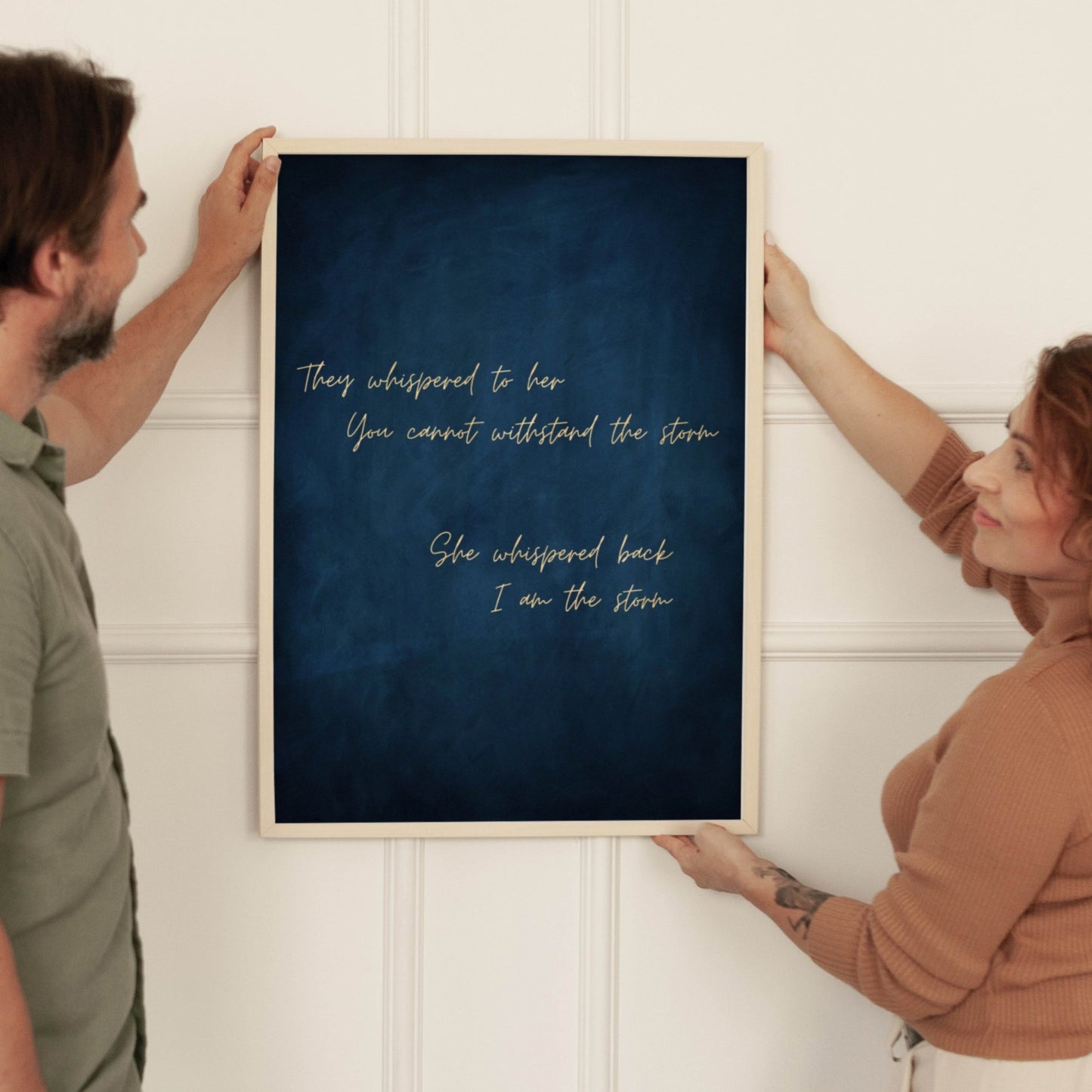 I am the Storm - Sapphire / Gold - AureousHome