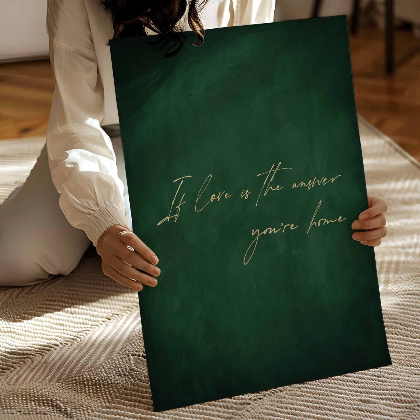 If Love Is The Answer, You're Home - Emerald - AureousHome