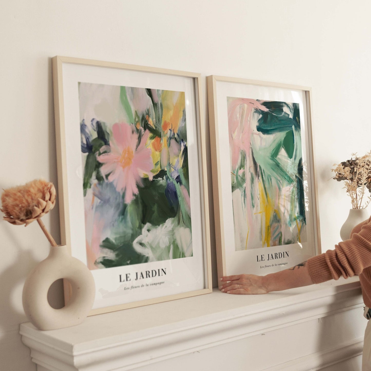 Les Fleurs Du Jardin Duo - AureousHome