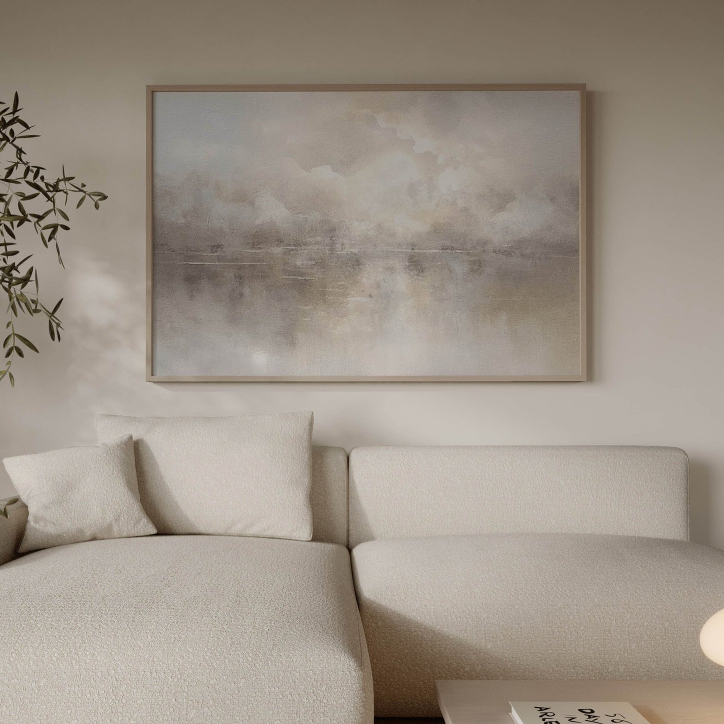 Mist Framed Canvas - Horizontal - AureousHome