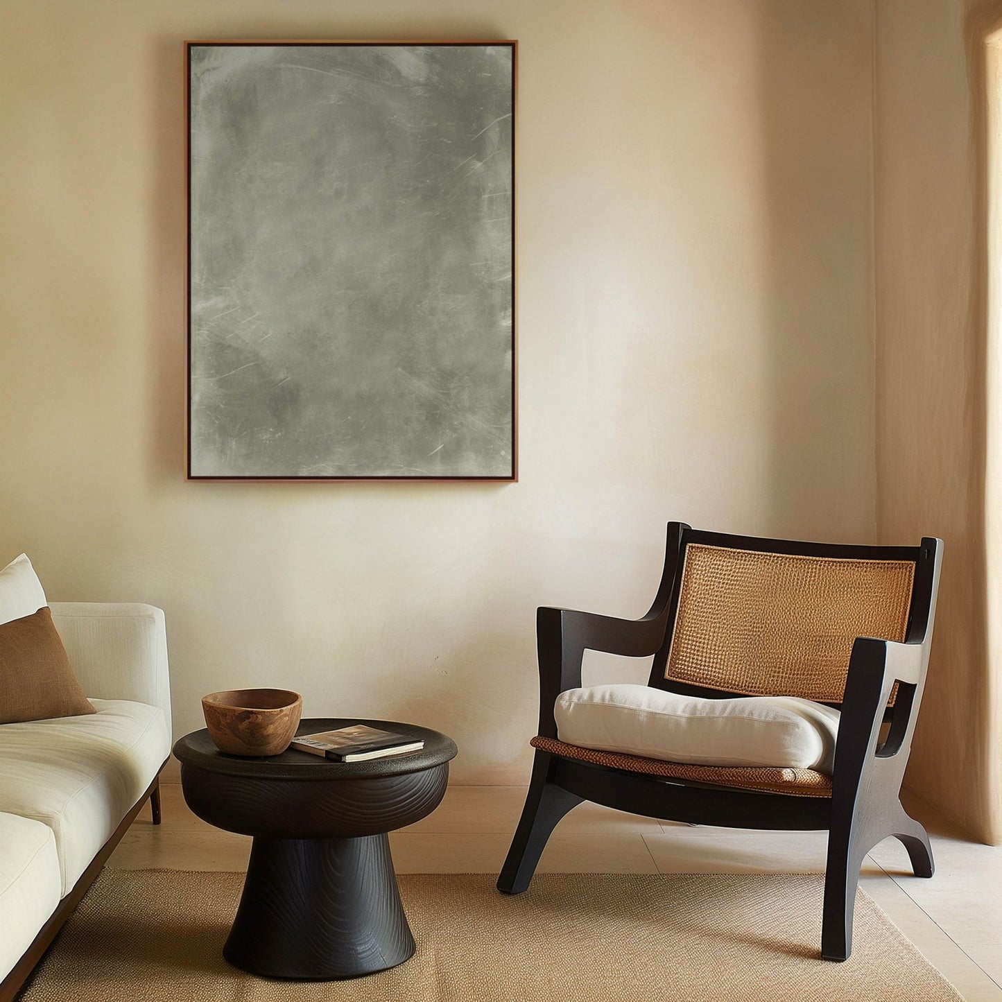 Sage Framed Canvas - AureousHome