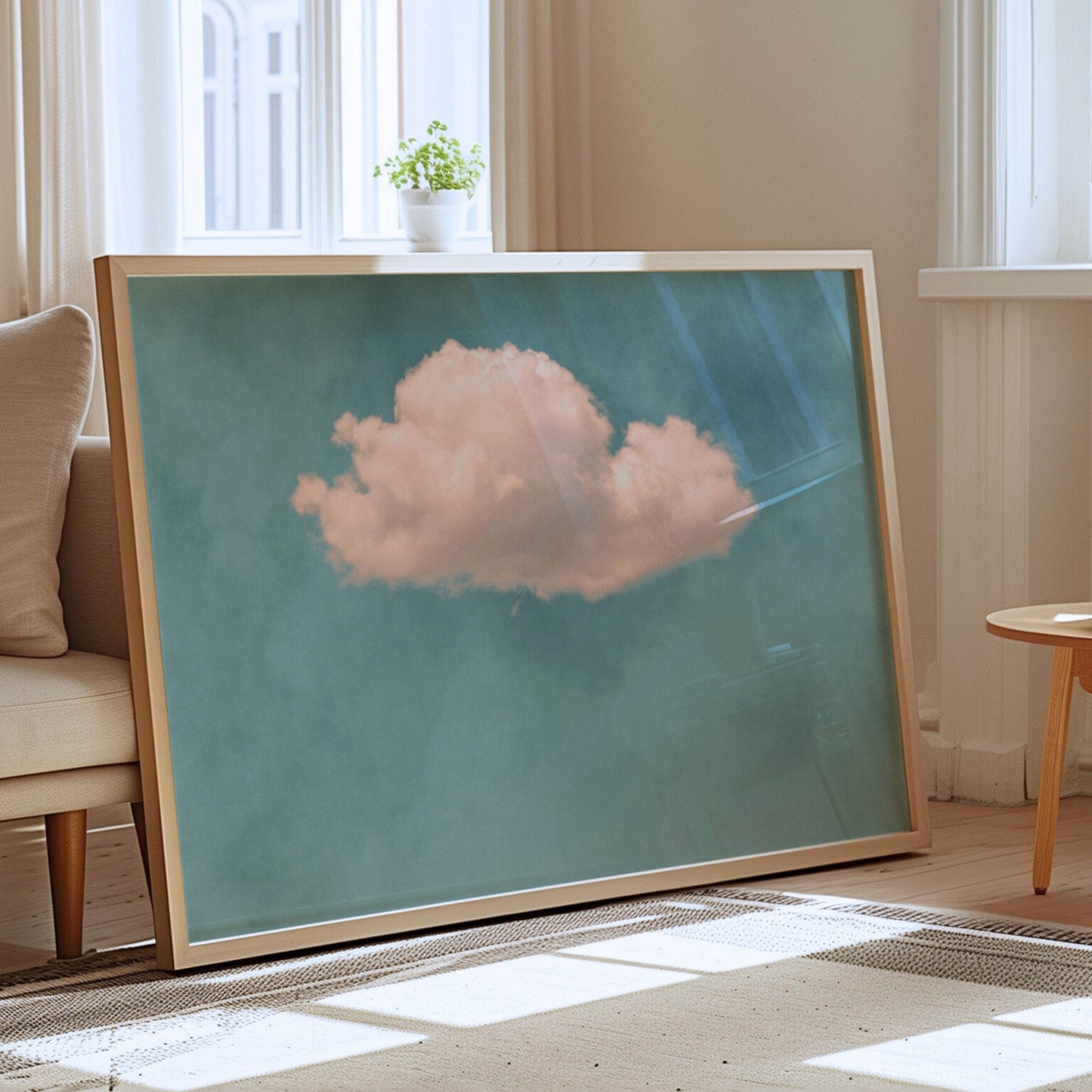 Storm Cloud - Sky Blue / Horizontal - AureousHome