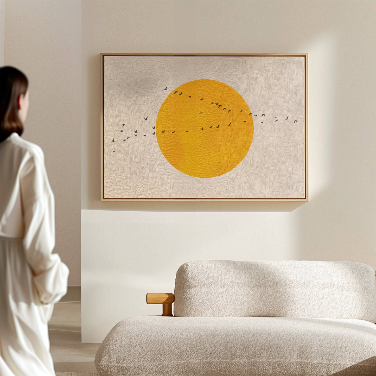 The Sun Framed Canvas - AureousHome