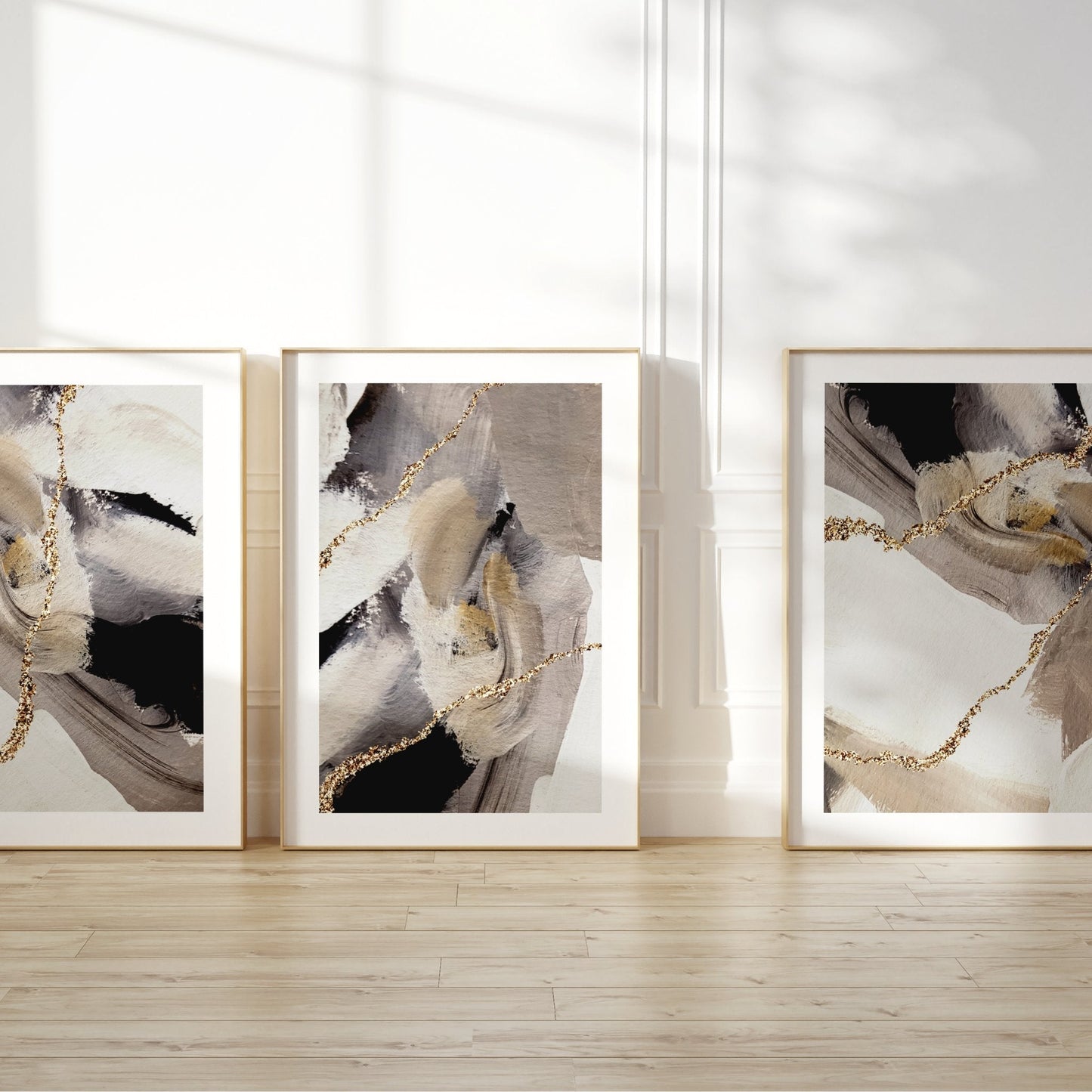 Wabi Sabi Trio - Gold / Taupe