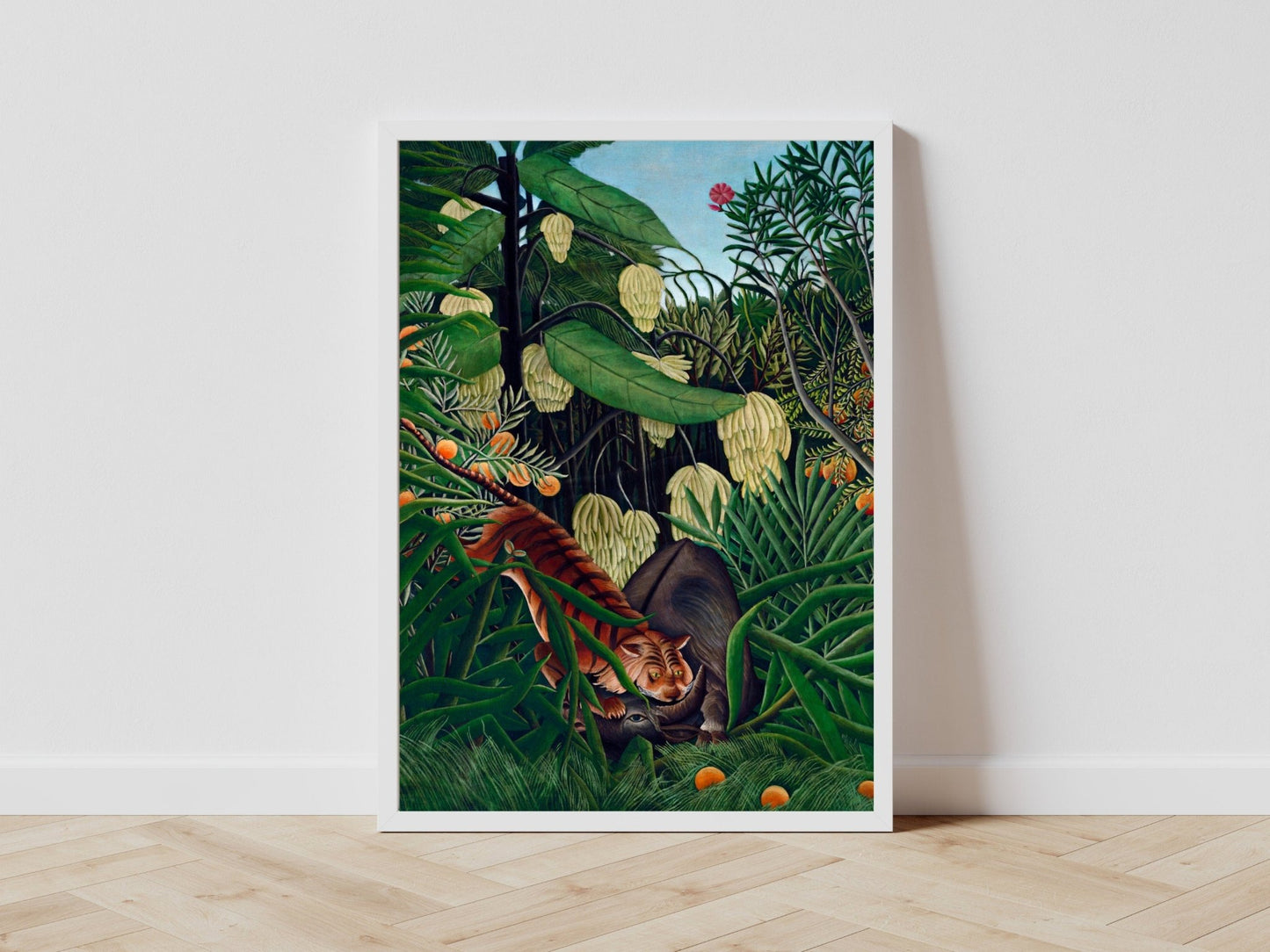 Fight Between a Tiger and a Buffalo