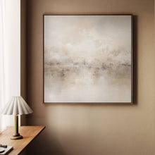 Mist Square Framed Canvas