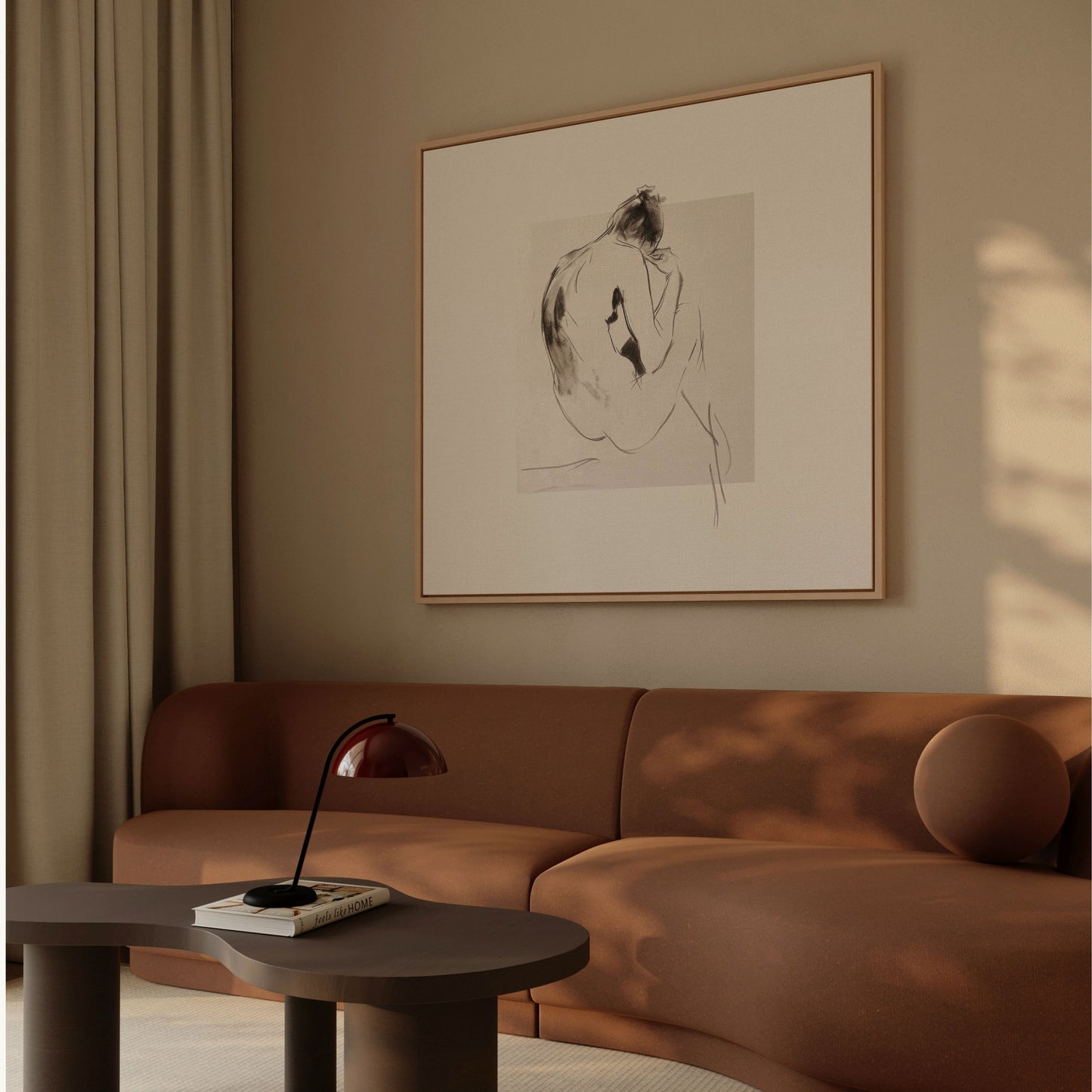 Solitude Square Framed Canvas