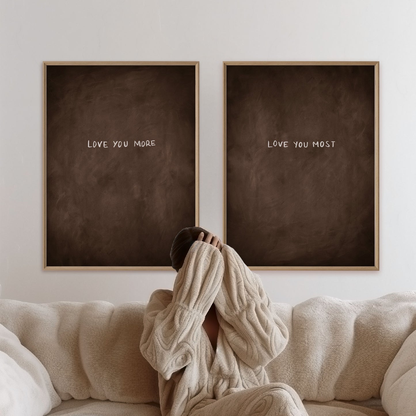 Love You More Love You Most Duo - Espresso