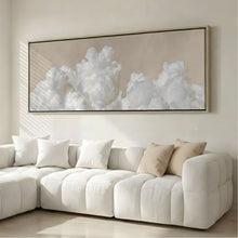 Dream On Framed Canvas - Neutral / Panoramic
