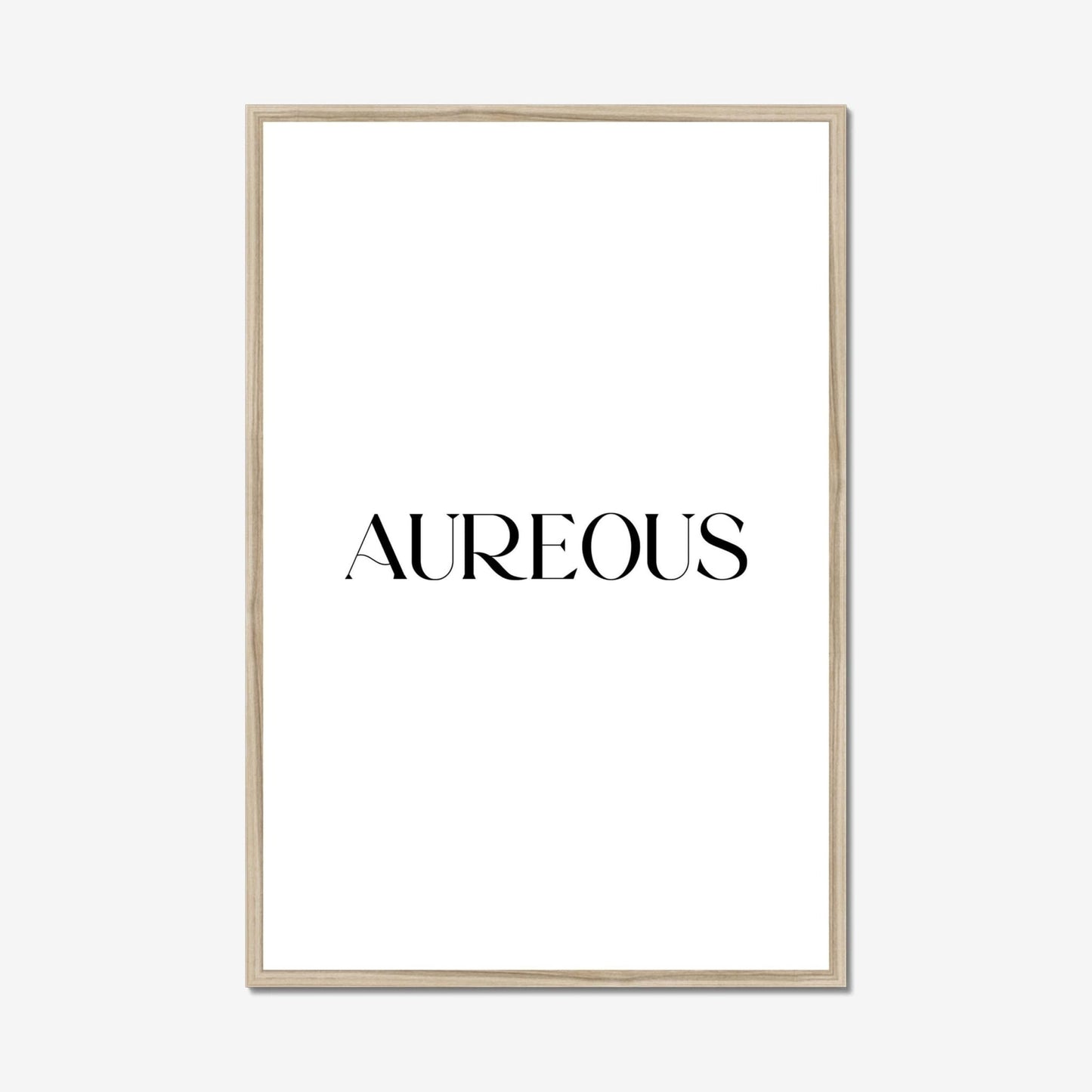 24x36 Inch Natural Wooden Frame - AureousHome