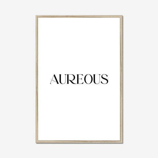 24x36 Inch Natural Wooden Frame - AureousHome