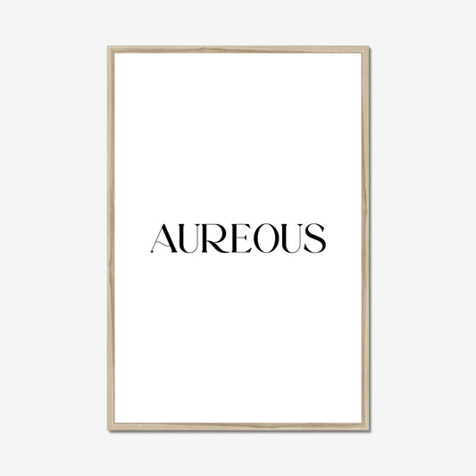 24x36 Inch Natural Wooden Frame - AureousHome