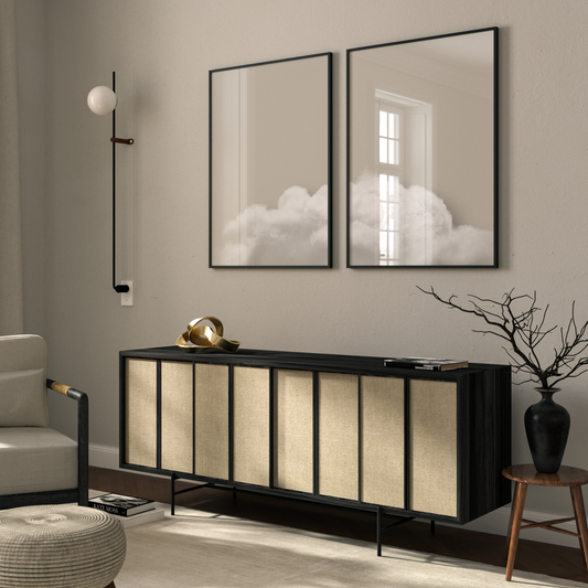 Above The Clouds Duo - Beige - AureousHome