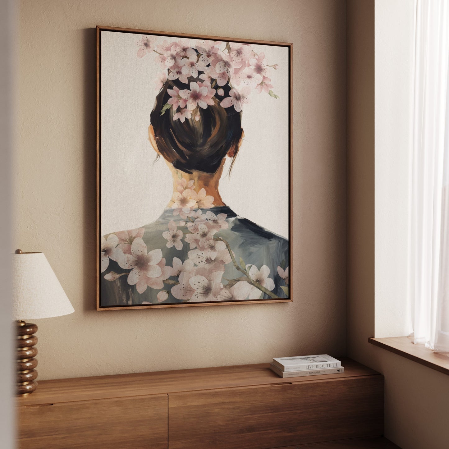 Hanami Framed Canvas