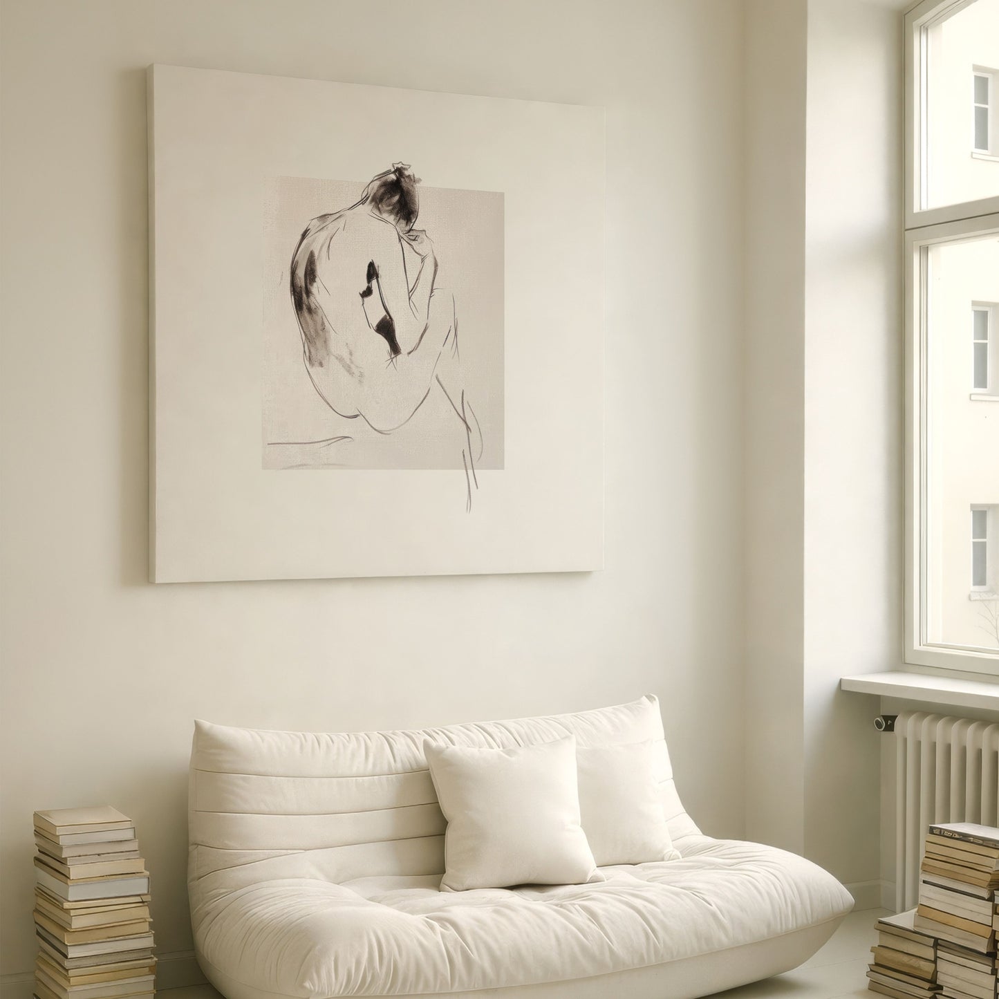 Solitude Square Framed Canvas