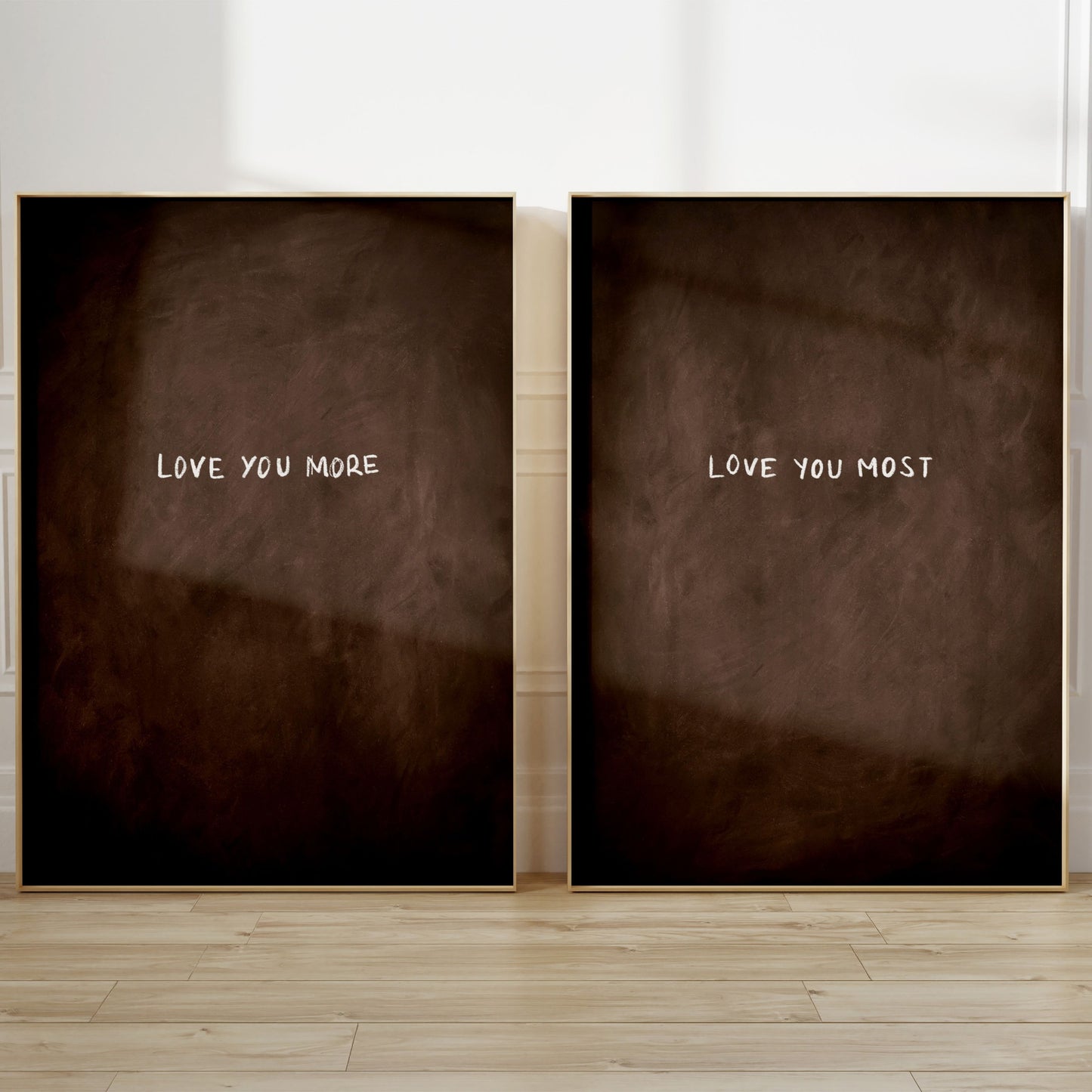 Love You More Love You Most Duo - Espresso