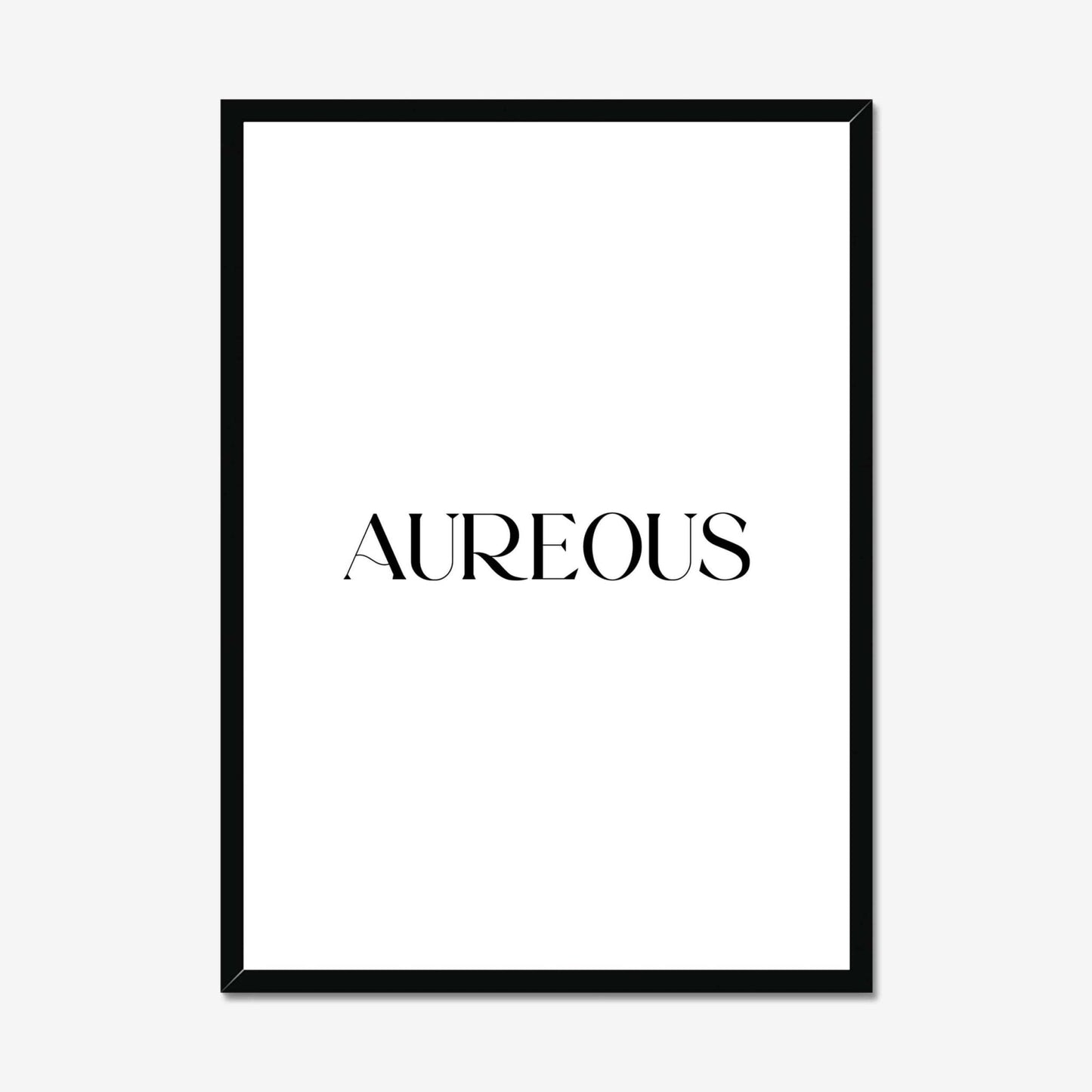 50x70cm Black Wooden Frame - AureousHome