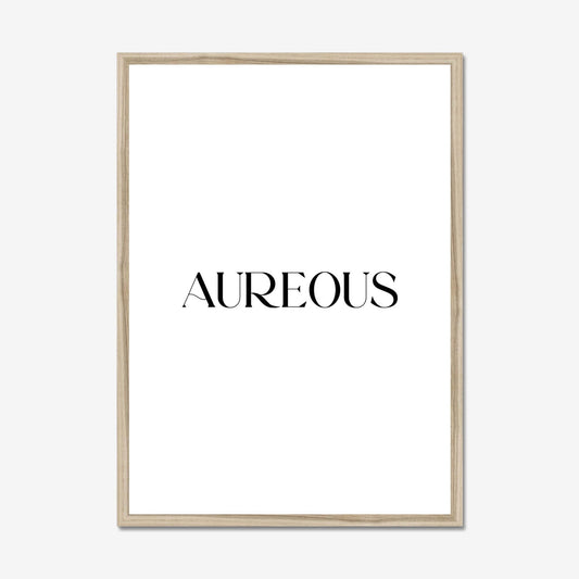 50x70cm Natural Wooden Frame - AureousHome