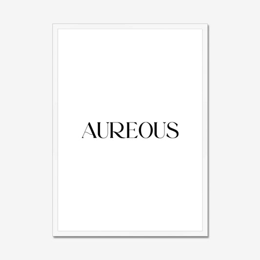 50x70cm White Wooden Frame - AureousHome