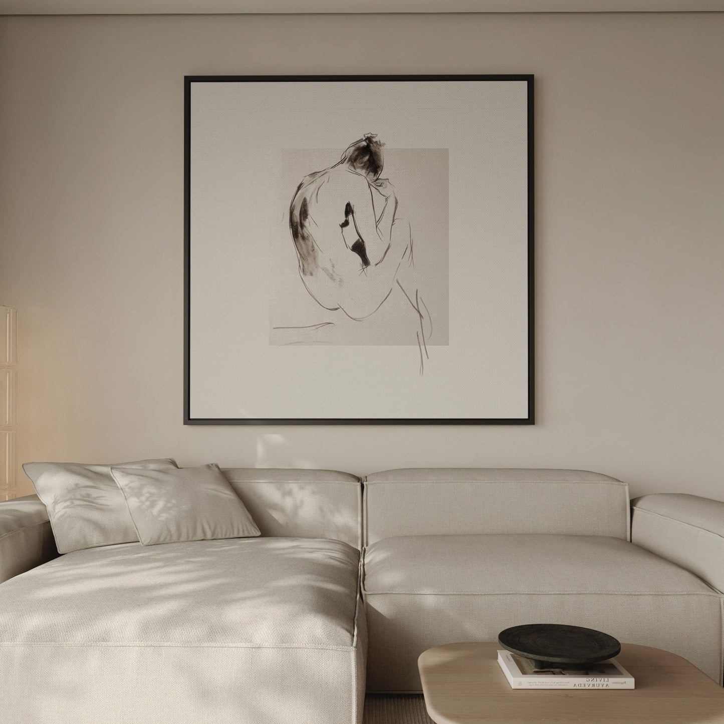 Solitude Square Framed Canvas
