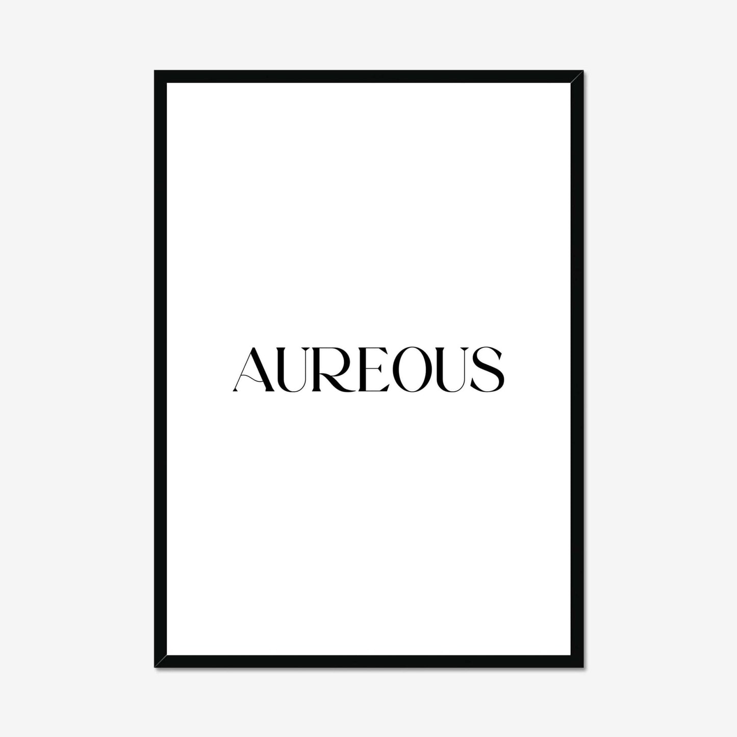 A1 Black Wooden Frame - AureousHome
