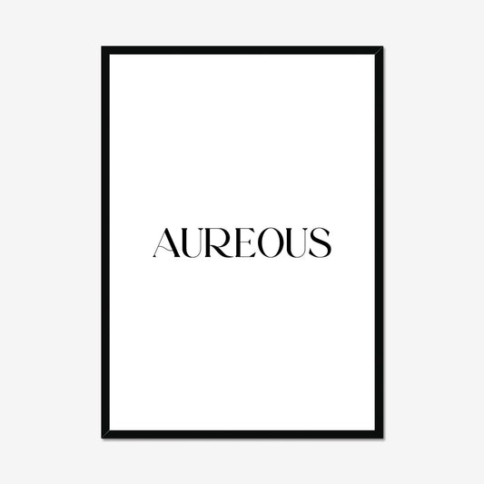 A1 Black Wooden Frame - AureousHome