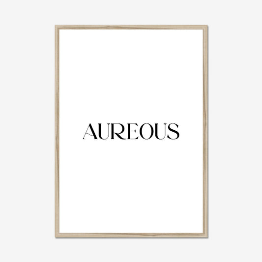A1 Natural Wooden Frame - AureousHome