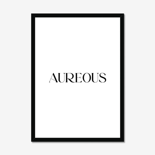 A2 Black Wooden Frame - AureousHome