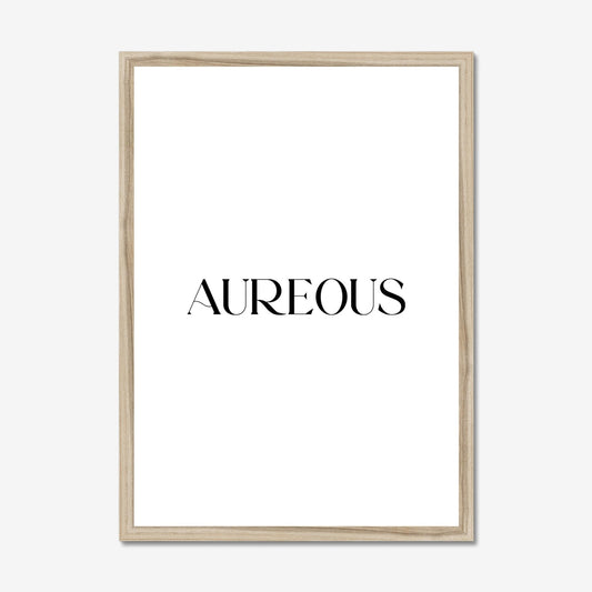 A2 Natural Wooden Frame - AureousHome