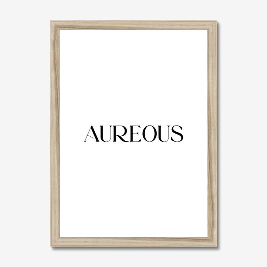 A3 Natural Wooden Frame - AureousHome