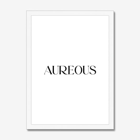 A3 White Wooden Frame - AureousHome