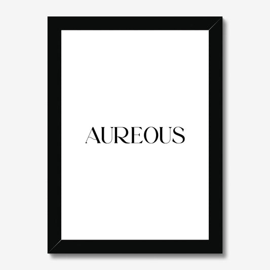 A4 Black Wooden Frame - AureousHome