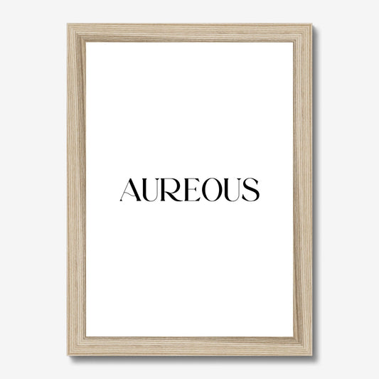A4 Natural Wooden Frame - AureousHome