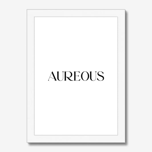 A4 White Wooden Frame - AureousHome