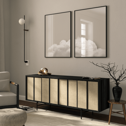Above The Clouds Duo - Beige - AureousHome