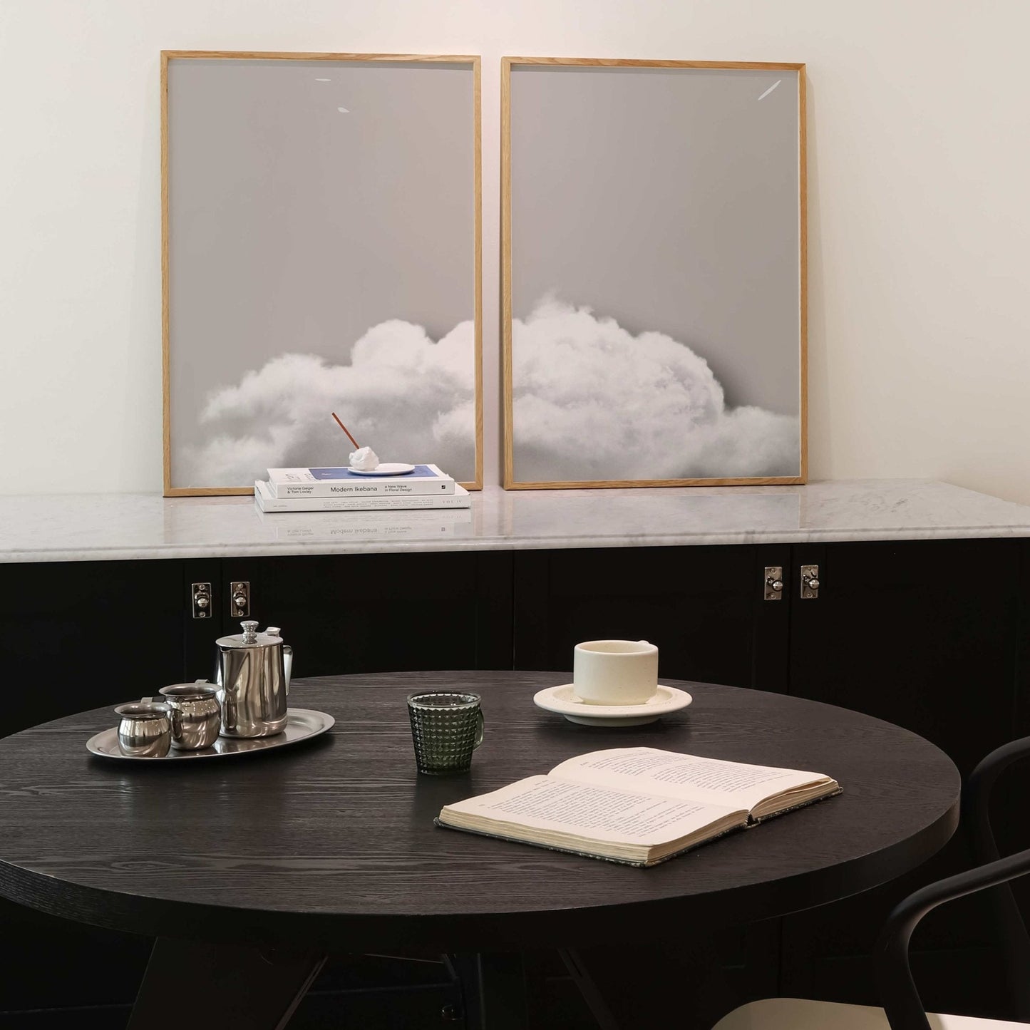 Above The Clouds Duo artwork in grey by Aureous 