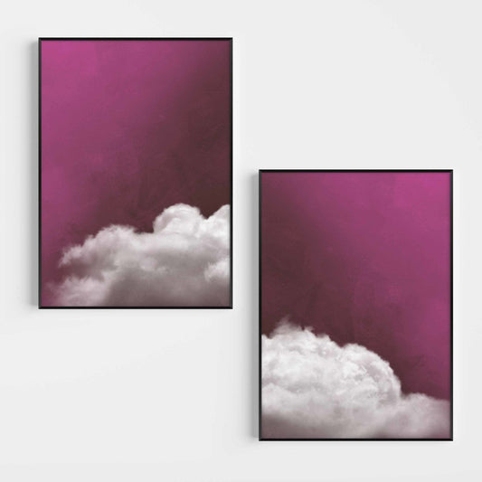 Above The Clouds Duo - Pink - AureousHome