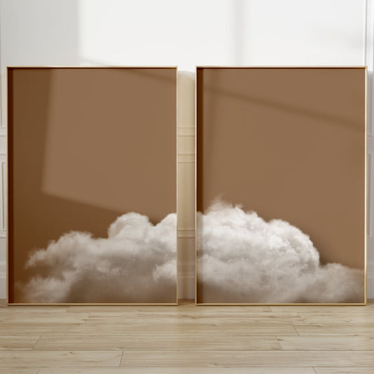 Above The Clouds Duo - Terracotta - AureousHome