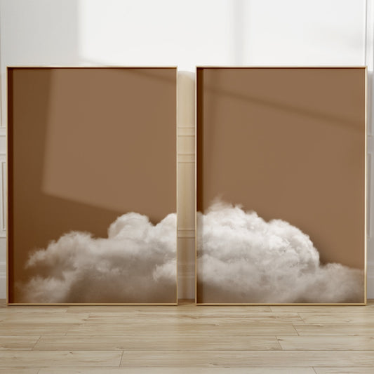 Above The Clouds Duo - Terracotta - AureousHome