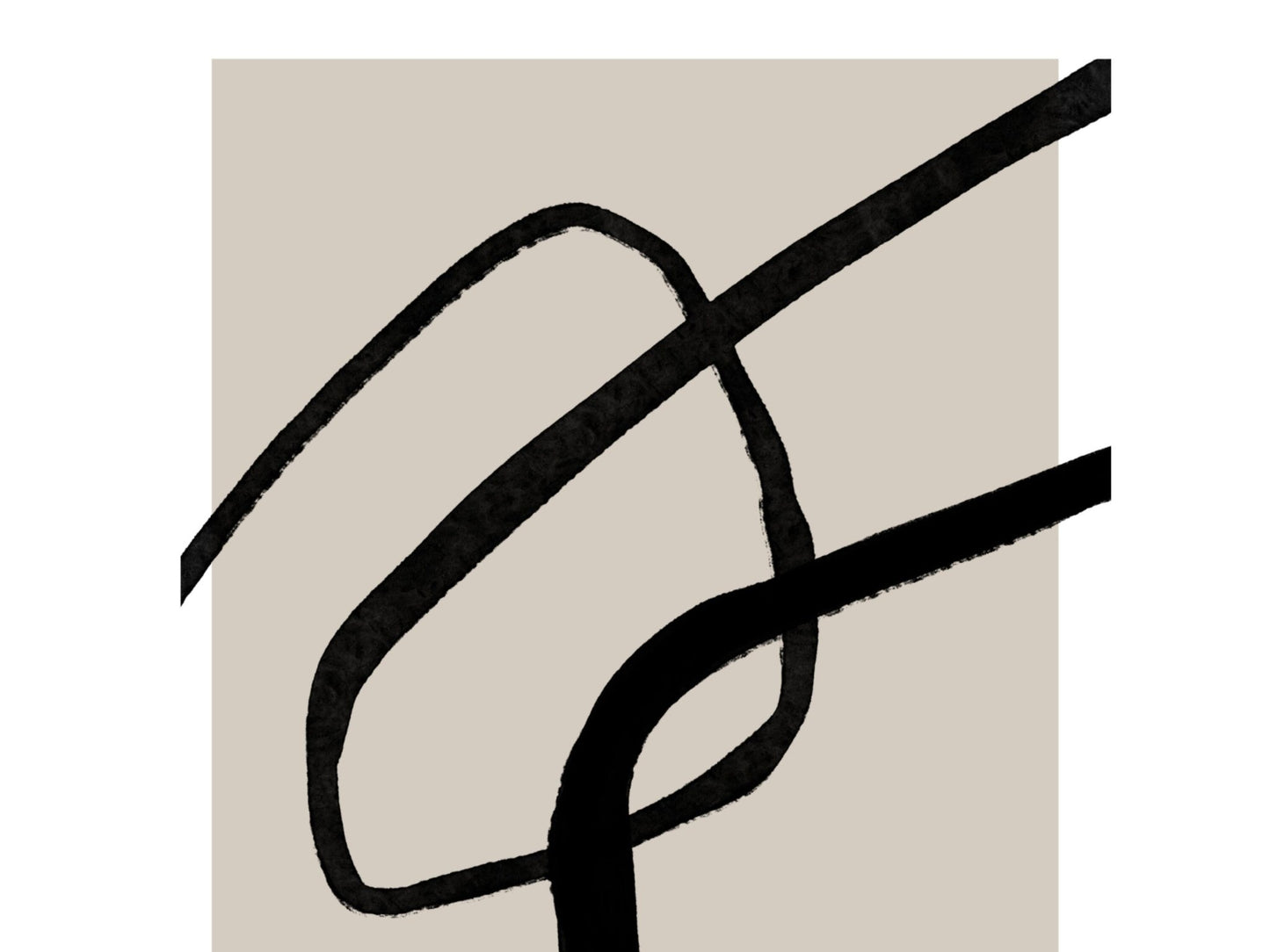 Abstract Form Trio - Beige - AureousHome