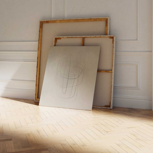 Art of Lines Canvas - Square - AureousHome