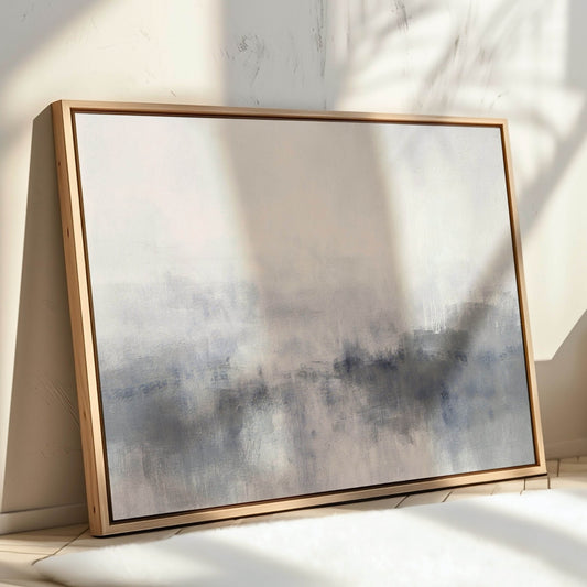 Artemis Framed Canvas - Horizontal / Blue - AureousHome