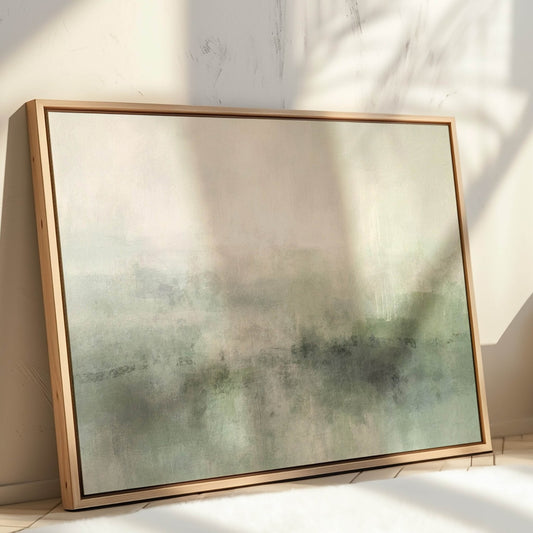 Artemis Framed Canvas - Sage / Horizontal - AureousHome