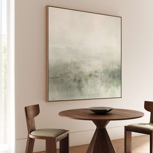 Artemis Framed Canvas - Sage / Square - AureousHome